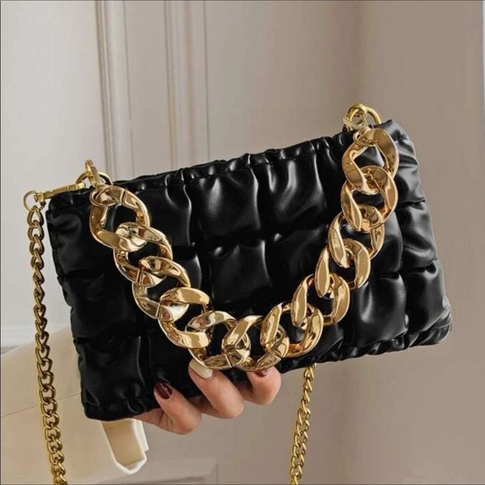 Vegan leather satchel crossbody bag
